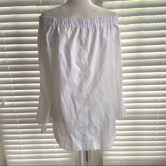 Free People Small White Off Shoulder Tunic Blouse - Picture 3 of 8